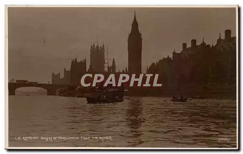 Grande Bretagne Great BRitain Cartes postales Londres London Houses of Parliament from the river