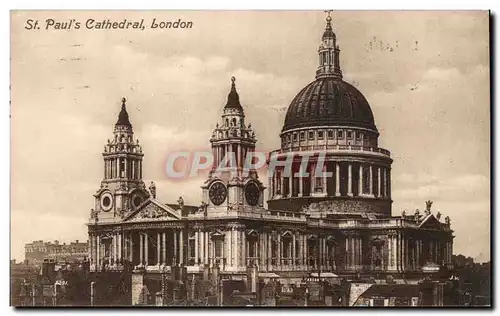 Grande Bretagne Great Britain Ansichtskarte AK St Paul&#39s Cathedral London