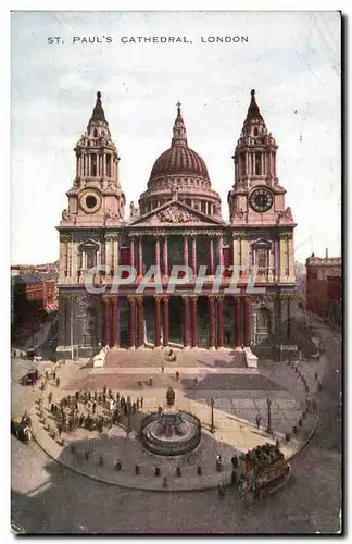 Grande Bretagne Great Britain Ansichtskarte AK Saint Paul&#39s cathedral londres London