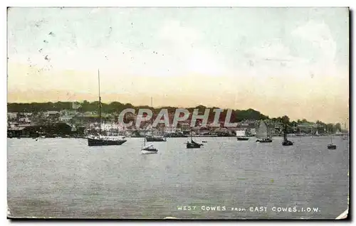 Grande Bretagne Great Britain Ansichtskarte AK West Cowes from the EAst Cowes Isle of Wight