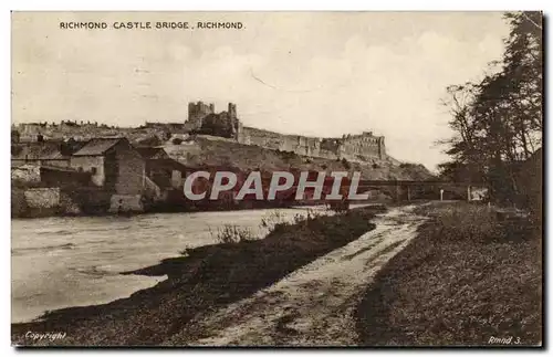 Grande Bretagne Great Britain Cartes postales Richmond castle Bridge