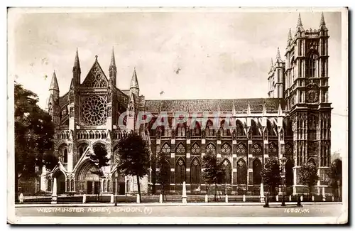 Grande Bretagne Great Britain Ansichtskarte AK Westminster abbey London Londres