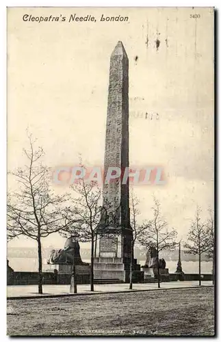 Grande Bretagne Great Britain Ansichtskarte AK Cleopatra&#39s needle London Londres