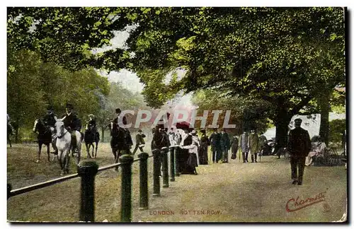 Grande Bretagne Great Britain Cartes postales London Londres rotten Row (chevaux)