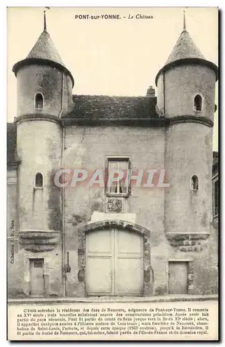 Pont sur Yonne Cartes postales Le chateau