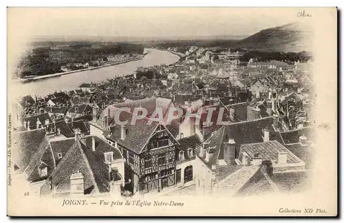 Joigny l&#39ancien Ansichtskarte AK Vue prise de l&#39eglise Notre DAme