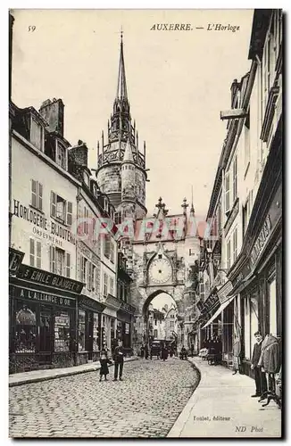 Auxerre Cartes postales L'horloge
