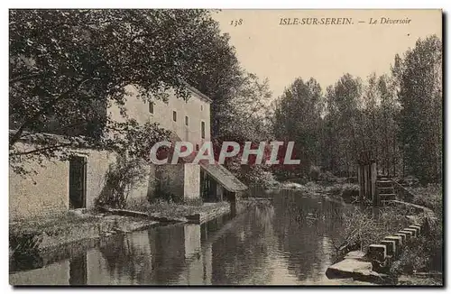 Isle sur SErein Cartes postales Le deversoir