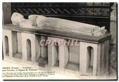 Joigny Cartes postales Tombeau d'Etienne Porcher a l'eglise St Thibault