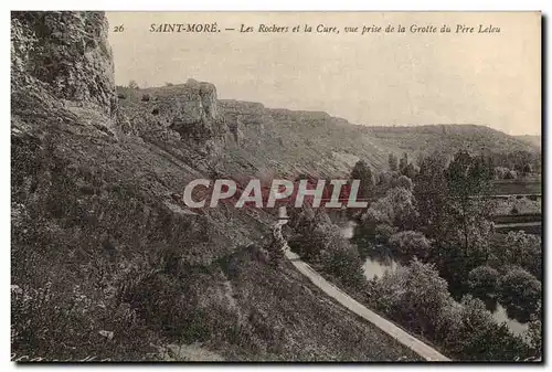 Saint More Cartes postales rocks and the Cure seen from of the cave of the Leleu father