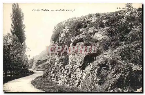 Vergisson Cartes postales Route de davaye