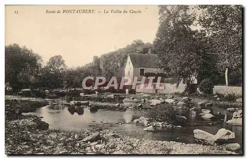 Route de Pontaubert Cartes postales La vallee du Coussin