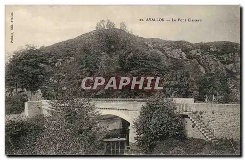 Avallon Cartes postales Le pont Claireau