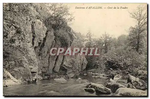 Environs d&#39Avallon Ansichtskarte AK Crot de la foudre