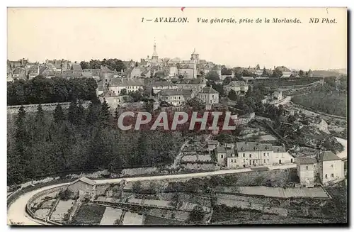 Avallon Cartes postales Vue generale prise de la Morlande