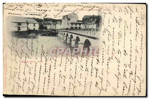 Bar sur Seine Cartes postales Un coin de la Seine Cartes postales Entree de al ville