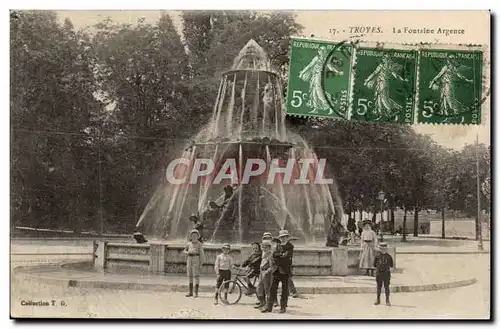 Troyes Cartes postales La fontaine Argence