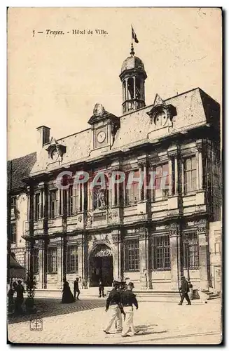 Troyes Cartes postales Hotel de ville