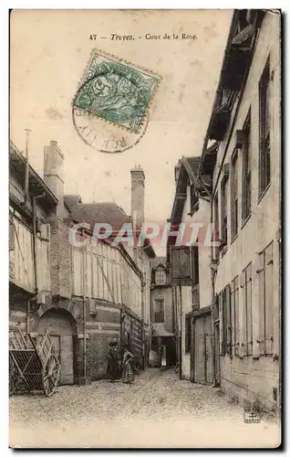 Troyes Cartes postales Cour de la Rose