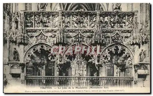Troyes Cartes postales Le jube de la madeleine