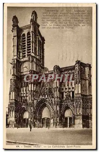 Troyes Ansichtskarte AK La cathedrale Saint Pierre