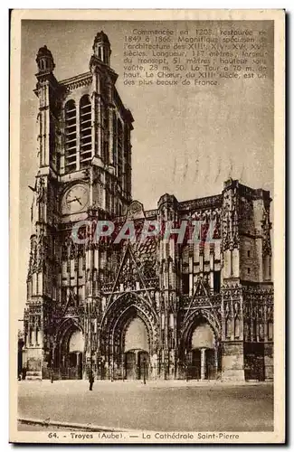 Troyes Cartes postales La cathedrale Saint Pierre