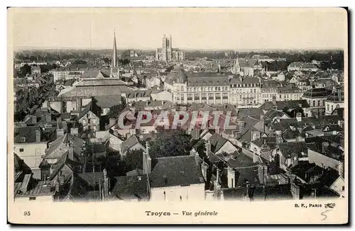 Troyes Cartes postales Vue generale