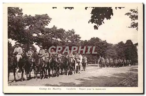 Mailly le Camp - Camp de Mailly - Cavalerie Depart pour le manoeuvre - Cartes postales