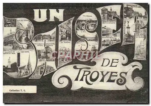 Troyes - Souvenir - Un baiser de Troyes - Ansichtskarte AK