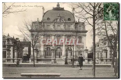 Troyes - La Caisse d&#39Epargne - Cartes postales