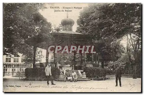 Troyes - Kiosque a musique - Jardin du Rocher - Ansichtskarte AK