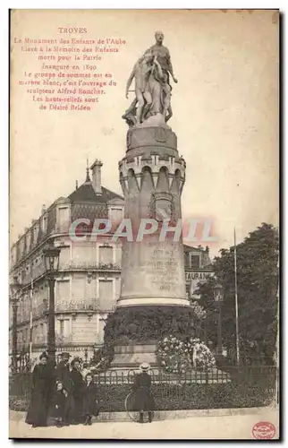 Troyes - Le Monument des Enfants de L'aube - Cartes postales