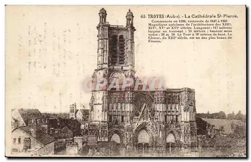 Troyes - La Cathedrale St Pierre - Ansichtskarte AK