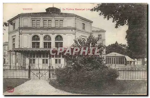 Troyes - Le Theatre Municipal - Ansichtskarte AK