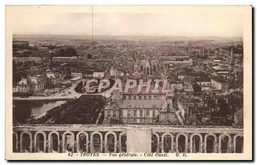 Troyes - Vue Generale - Cotr Ouest - Ansichtskarte AK