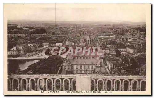 Troyes - Vue Generale - Cotr Ouest - Cartes postales