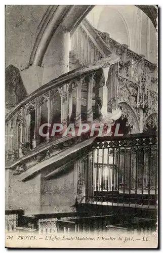 Troyes - L'Eglise Sainte Madeleine - L'Escalier du Luke - Cartes postales