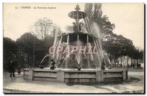 Troyes - La Fontaine Agence - Ansichtskarte AK