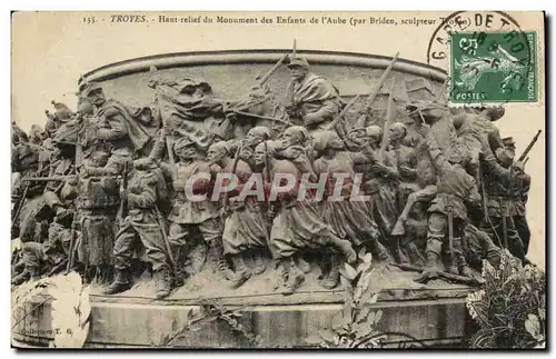 Troyes - Haut relief du Monument des Enfants de l&#39aube - Cartes postales