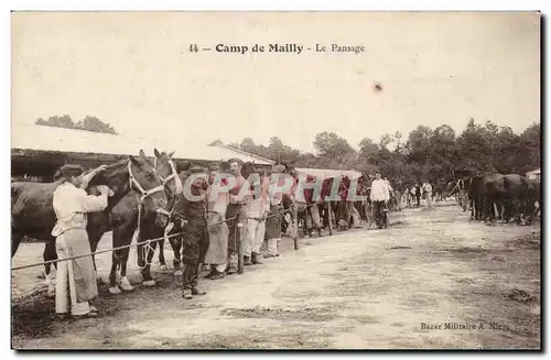Camp de Mailly - Le passage - cheval - horse Cartes postales