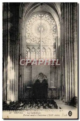 Troyes La Cathedrale Portail Nord Cartes postales