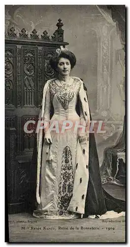 Troyes Reine Kuntz - Reine de la Bonneterie 1909 Cartes postales