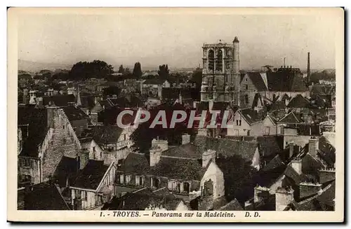 Troyes Cartes postales Panorama sur la Madeleine