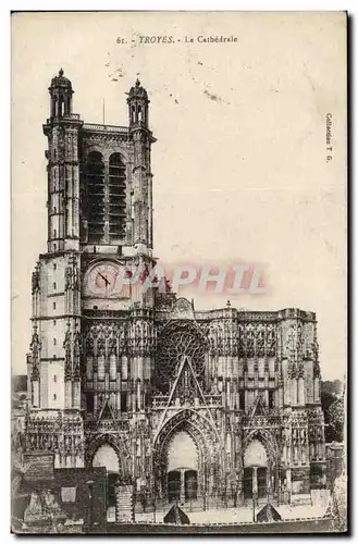 Troyes Cartes postales la cathedrale