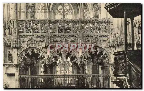 Troyes Cartes postales la cathedrale Le jube