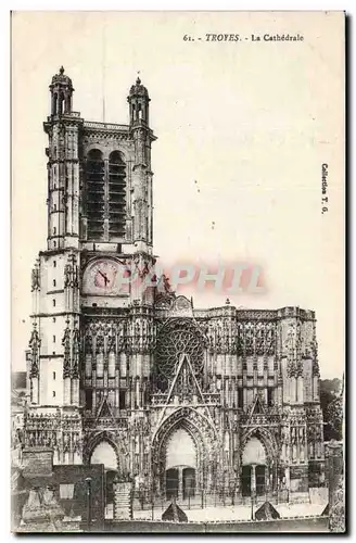 TRoyes Cartes postales la cathedrale