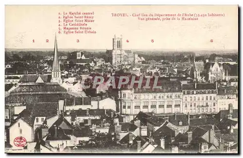 Troyes Cartes postales Chef lieu du departement de l&#39aube