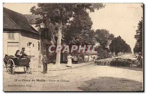 Camp de Mailly Cartes postales Route de Chalons