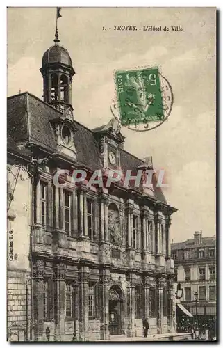 Troyes Cartes postales L&#39hotel de ville