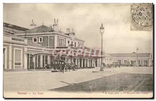 Troyes Cartes postales La gare